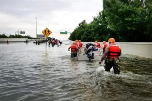 First responders help in rescue efforts